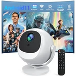 L-mix Mini 4K Smart Portable Projector With 360 Rotatable Scratch & Dent. Fixed Price $44.41.