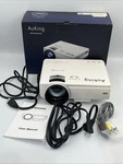 Auking M8-F White Led Usb Hdmi Vga Home Theater Mini Projector Tested No Remote. Fixed Price $19.98.