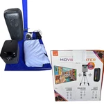 Pop-up Movie Theater Kit 120" Screen Projector Bluetooth Speaker Tripod Bundle. Fixed Price $48.00.