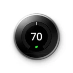 Google Nest T3016US Programmable Learning Thermostat - Stainless Steel(open Box). Fixed Price $71.96.