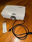 Acer H6502BD Dlp 1080P Projector - Less Than Hours! W/ Remote Control & Power. Fixed Price $199.99.