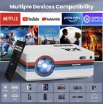 Fudoni 4K Projector With Wifi 6 (netflix Licensed Dolby Audio). Fixed Price $199.99.