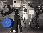 RIF6 Cube Mini Portable Handheld Projector W/cables, Remote, Stand, & Speaker. Fixed Price $56.79.