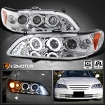 Fits 1998-2002 Honda Accord 2/4DR Led Halo Projector Headlights Lamps L+r 98-02. Fixed Price $134.38.