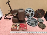 Vtg 1940S Excel P-130 Movie Projector W/ 7 Film Reels Serial #6203 Estate. Fixed Price $199.99.