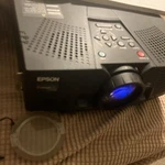 Epson Powerlite 5500C Projector W/remote Control, Carrying Case, Guide & Wires. Fixed Price $29.99.