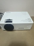 Victsing BH400B White Portable 50 Watts Max Home Theatre Led Projector. Fixed Price $25.00.