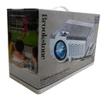 Brookstone White Cineplay All-in-one Home Theater Screen Projector Set. Fixed Price $84.29.