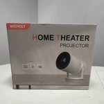 Wisholy Home Theater Projector White Model Mpn X3DRUSH High Definition. Fixed Price $40.00.