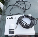 Tenker Q5 Mini Led Projector Portable Wired Desktop White Home Theater. Fixed Price $25.00.