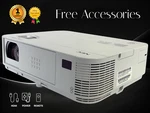 Nec NP-M322W Dlp Projector 3200 Lumens Home Theater Pc 3D Ready 1080P W/bundle. Fixed Price $128.04.