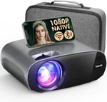 Tenker Wifi Bluetooth Projector, 9500L Native 1080P Full Hd. Fixed Price $125.00.