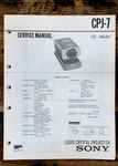 Sony CPJ-7 Lcd Projector Service Manual *original*. Fixed Price $19.97.