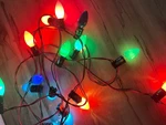 Two 15 Foot Vintage Christmas Lights C-9 Plus Replacements. Fixed Price $49.00.