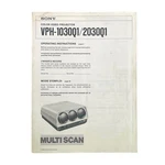 Sony Color Video Projector Original Manual Vtg 1985 VPH-1030Q1/2030Q1 Multi Scan. Fixed Price $14.12.