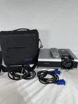 Benq PB7100 Dlp Projector + Remote Bag Cords Bundle Tested For Power Only. Fixed Price $58.98.