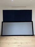 Stewart Filmscreen Firehawk 118" Diagonal 2:35 Fixed On-wall. Fixed Price $1500.00.