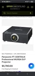 Panasonic PT-DZ770ULK Dlp Projector Wuxga 7000 Ansi Luxury Home Entertainment. Fixed Price $1000.00.