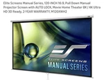 Elite Screens M120XWH 120" 16:9 Projector. Fixed Price $279.97.