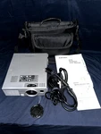 Mitsubishi Lcd Projecter LVP-550UX Hook Ups Travel Bag Booklet Power Cord Tested. Fixed Price $35.99.