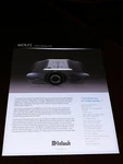 Mcintosh MDLP2 Video Projector Original Sales Brochure. Fixed Price $14.95.