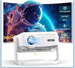 Lisowod Wifi And Bluetooth Mini-projector: 1300 Ansi & 360 Adjustable. Fixed Price $59.99.
