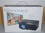 Memorex All-in-one Projector & Screen Kit MPJ302VP Bluetooth Euc Remote Av Cable. Fixed Price $39.99.