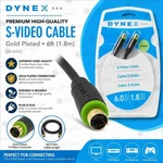 New Dynex DX-AV031 Premium High-quality S-video Cable Gold Plated 6FT. Fixed Price $14.95.
