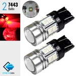 2X 7443/7440 High Power Q5+SMD Red Brake Tail Stop Led Light Bulb Projector. Fixed Price $12.49.
