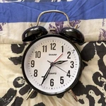 Sharp SPC843 Quartz Analog Twin Bell Alarm Clock Black Retro Metal. Fixed Price $6.79.