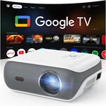 Happrun Official Licensed Google Tv Projector 4K Wifi Bluetooth Dolby Sound. Fixed Price $189.99.