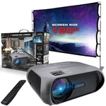 Monster Vision 1080P Image Stream Projector & 120 Portable Screen, 2500 Lumens. Fixed Price $99.50.