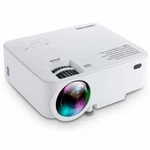 Dbpower T20 1800 Lumens Lcd Mini Projector + White Screen. Fixed Price $50.00.