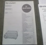 Sharp XG-E1000U Lcd Projector Operation Manual. Fixed Price $20.00.