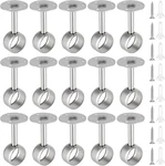 15 Pack 1-1/4 Inch Shower Curtain Closet Rod Holder Stainless Steel Ceiling-moun. Fixed Price $36.64.
