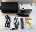 Kodak Flik X4 Home Projector. Includes Cords, Remote, Tripod, Orig Book& Case. Fixed Price $30.00.