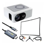 Portable Home Theater Projector, 80 Ansi Lumens, 720P, Up 120 With Usb-c Cabl. Fixed Price $64.99.