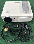 Optoma H27 Dlp Home Theater Projector W/ Remote, Hdmi, Vga & Av Cables Tested. Fixed Price $129.99.