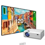 Gpx All-in-one Projector + Screen Kit Ultra Bright Bluetooth Outdoor. Fixed Price $69.95.