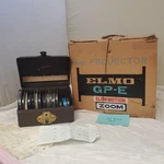 8MM Projector Elmo Gp-e Slow Motion Zoom & Film Reel Storage Box. Fixed Price $119.90.