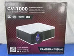 Cambrian Visual CV-1000 4K 3D Led Smart Home Theater Projector Hdmi. Fixed Price $200.00.