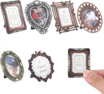 6 Pcs Mini Vintage FRAME,1 Inch Size Frames Tiny Metal Pictures. Fixed Price $14.95.