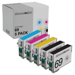 5PK T069 Reman Black Color Ink Cartridge Epson Workforce 1300 610 615. Fixed Price $18.99.