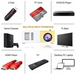 1080P Full HD4K Home Video Projector Compatible W Hdmi/vga/usb/tv Box/laptop/dvd. Fixed Price $89.00.