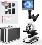 Lab Compound Trinocular Microscopes 40X-2500X Magnification With 7" Lcd Screen. Fixed Price $604.19.