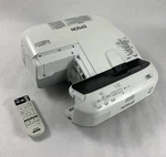 Epson Powerlite 585W H602A Projector 3000 Lamp Hours W/ Remote - Missing Cover. Fixed Price $91.99.
