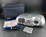 Epson Powerlite S1+ EMP-S1H Lcd Projector With Bulb Remote Case Tested Working. Fixed Price $22.50.