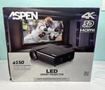 Aspen Projection A150 Led Smart Projector Hdmi 1920X1080 4K 3D. Fixed Price $120.00.