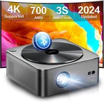 Projector 4K Decoding HDR10, Bright Edges 700 Ansi Lumens Wifi Bluetooth. Fixed Price $624.38.