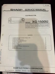 Orig. Sharp XG-1500U XG1500U Lcd Projector Repair & Service Manual *original*. Fixed Price $29.99.